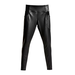 Black Faux Leather Leggings